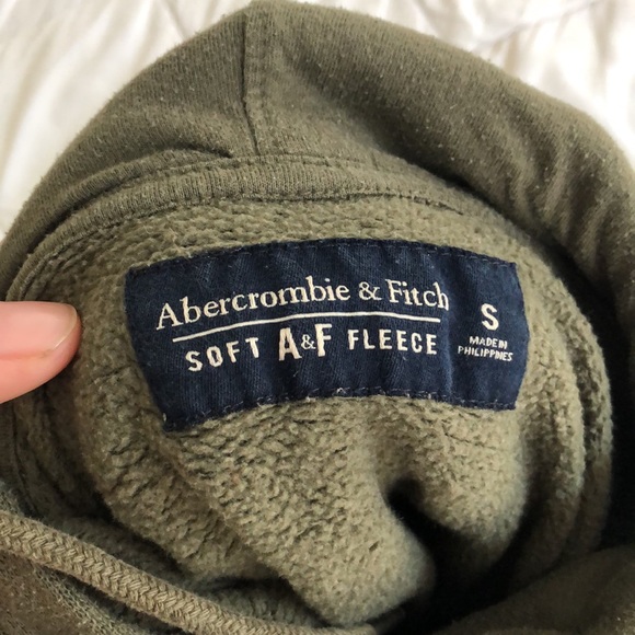 Green Abercrombiehoodie size S - Picture 3 of 3